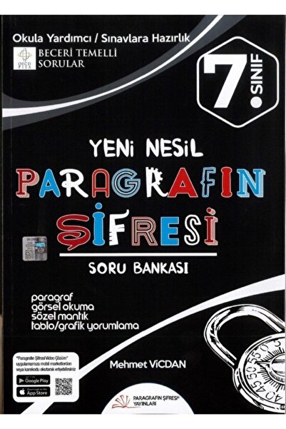 Genel Markalar 7. Sınıf Yeni Nesil Paragrafın Şifresi Soru Bankası