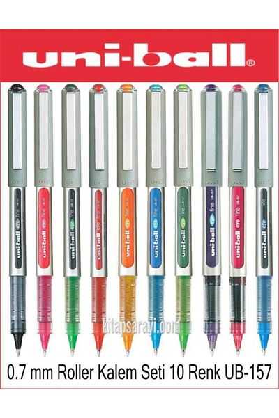 UNİ-BALL Uniball Eye Fine 0.7 Mm Roller Pen Set 10 Pieces Ub-157