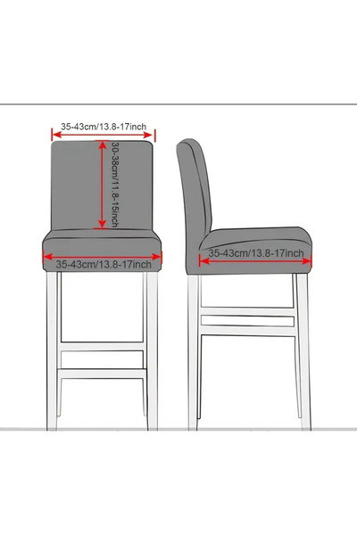 uzhanem Sandalye kılıfı, kısa boy sandalye örtüsü