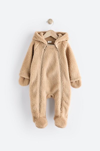 Next Baby Romantic Teddy Baby Cozy Borg Teddy Bear - Pram Set Astronaut Jumpsuit