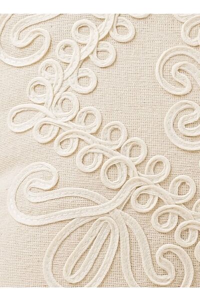 cottoncloth Buldan Diaper Authentic Bohemian Gift Decorative Lase Embroidered Pompom Decorative Square Lacy
