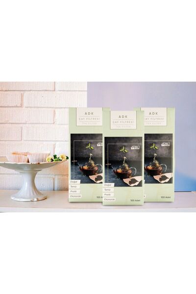 ADK 300 Adet Süzgeç Gerektirmeyen Doğal Çay Filtresi
