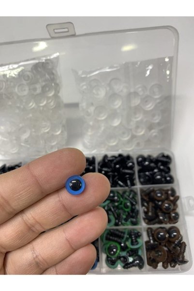 HOBİKİDS Amigurumi Screw Eyes, 150 Pairs (300 Pcs) Colorful Imported