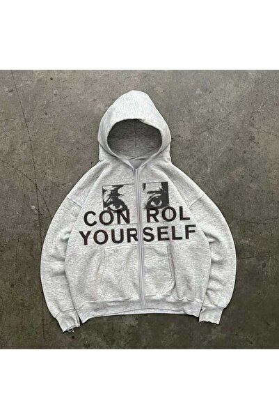 MAYDAY CULTURE Жіноча куртка з сірим капюшоном та застібкою-блискавкою