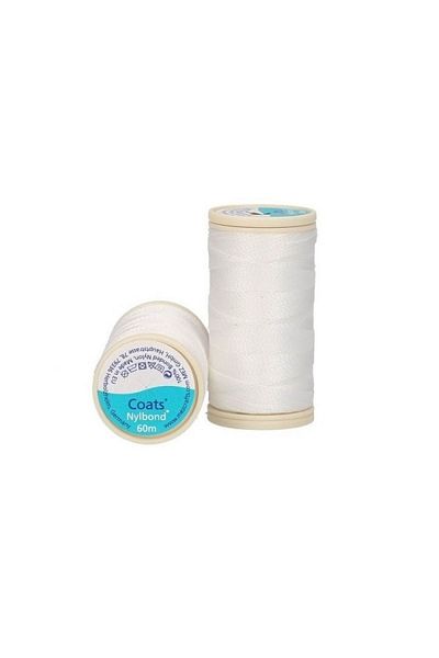Hobimos Nylbond Mez Coats 2000 White Non-breakable Bead Rope Embroidery Rope Miyuki Rope Jewelry Rope
