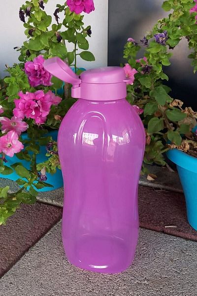 Tupperware 2 L Dark Pink Eco Bottle (WITH HANDLE)