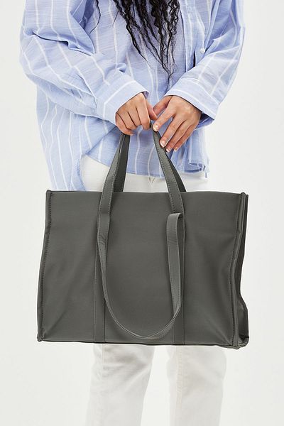 minebag Geantă de umăr pentru femei Parachute Fabric Shopper Amelia Antracit