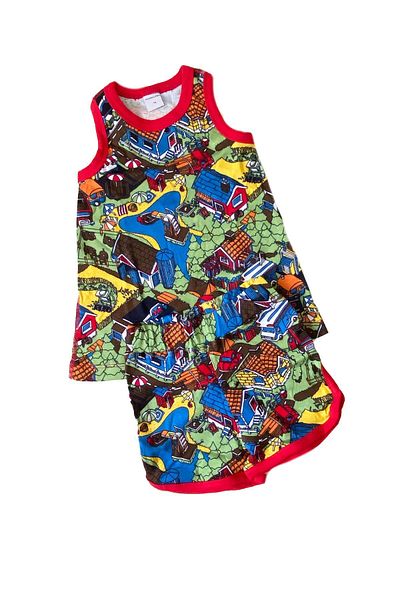 yorni Baby Boy Strap Tshirt and Shorts Set P.o Pvre