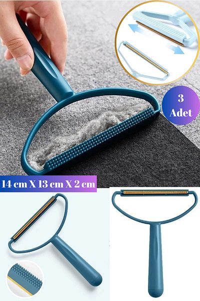 Hane Dostu 3 Double Sided Goods Clothes - Hair and Lint Collecting Cleaning Apparatus