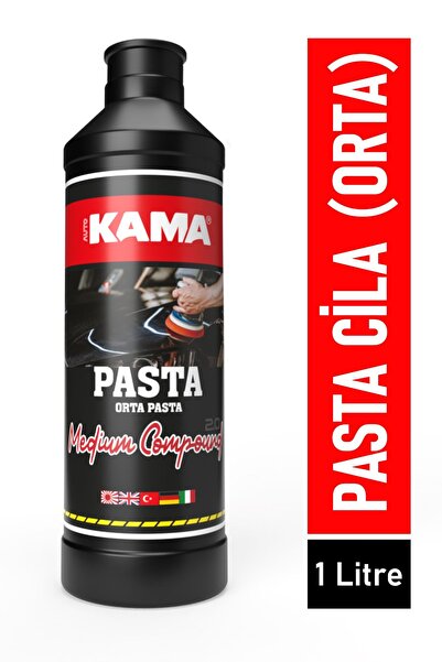 AUTOKAMA Araba Çizik Giderici Pasta Cila-Medium Cut Polish (Orta) 1 Litre
