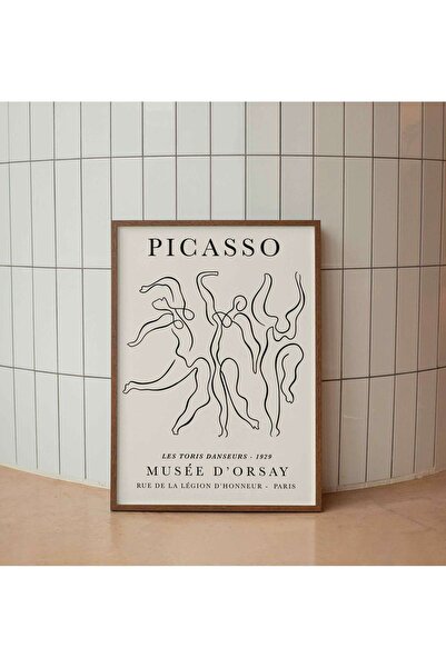 June Art Gallery Picasso Line Art Poster, Picasso Dance Çerçevesiz Poster