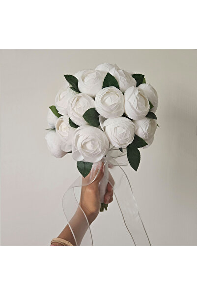 yzc dekor Πολυτελής Νυφική Ανθοδέσμη Παιώνιας