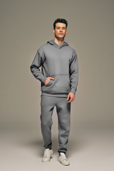 OKULCUBABA Ανδρική φόρμα εποχιακής βαμβακερής φόρμας - 3 κλωστές, κανονική εφ...