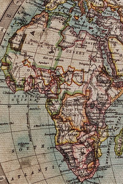 Dropcek eticaret Wintage World Map Patterned Quality Canvas Wall Carpet - 4059