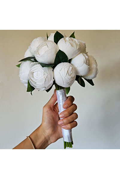 yzc dekor Νυφική ανθοδέσμη με παιώνιες