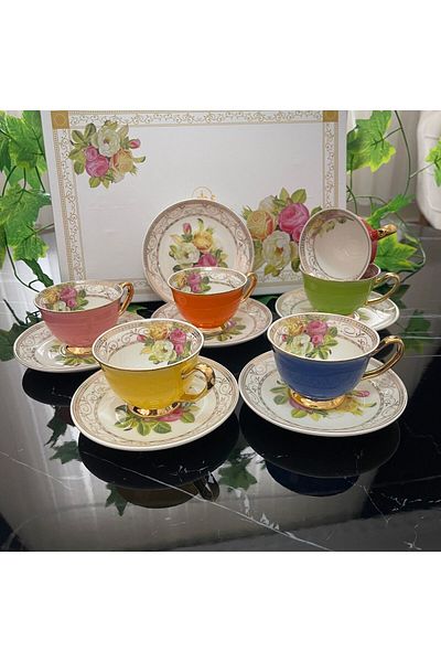 Kosova Porcelain 6-Piece Cup Set