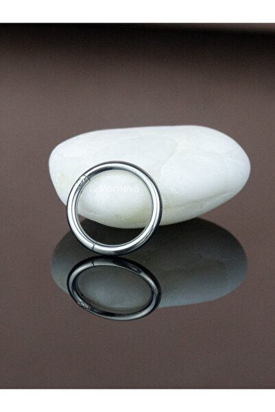 MORNEVA Titanyum Basic Kilitli Halka 8mm Helix Septum Piercingi