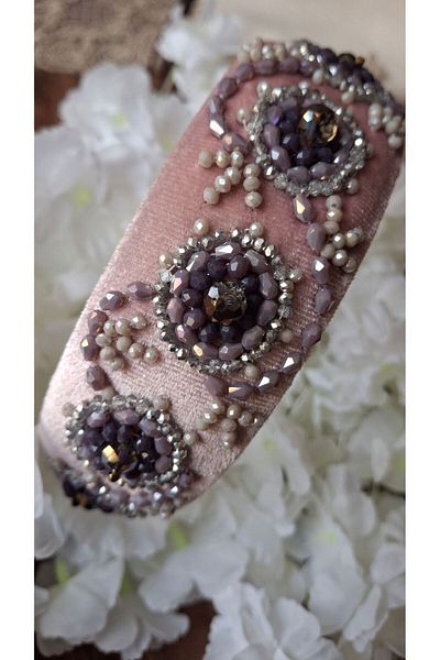 azra takı tasarım Women's Handmade - Hair Accessory, Crown and Crystal Detail