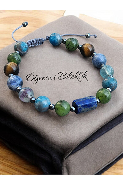 Home سوار الطالب من الحجر الطبيعي (اللازورد، الأباتيت، الفلوريت، سوداليت، عين...