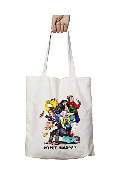 ART HEDİYE Bojack Horseman Friends - Two Sides Lasting and Washable Shoulder ...