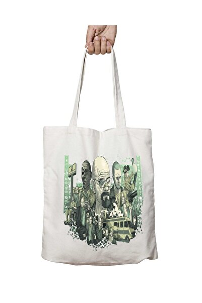 ART HEDİYE حقيبة كتف مدرسية للشاطئ من نوع Breaking Bad Walter White ذات جانبي...