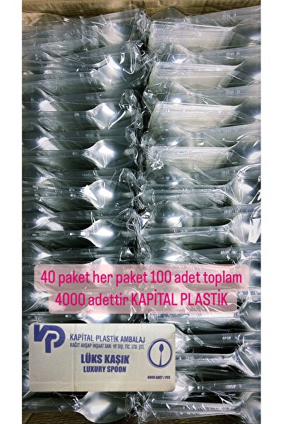 Kapital plastik Plastik 100 lu kasik toplam 4000 adet