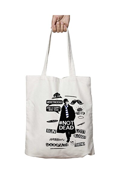 ART HEDİYE تصميم شيرلوك هولمز - حقيبة كتف دائمة وقابلة للغسل، على الجانبين لل...