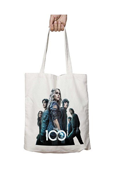 ART HEDİYE The 100 Two-Sided Permanent Washable School Beach Shoulder Tote Bag