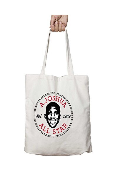 ART HEDİYE أنتوني جوشوا فيس أول ستار - حقيبة كتف دائمة قابلة للغسل، وجهان للشاطئ وحقيبة مدرسية