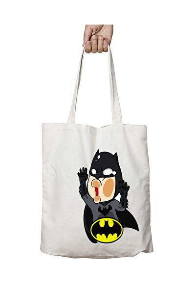 ART HEDİYE Τσάντα ώμου για την παραλία του Batman Cartoon, διπλής όψης, με δυ...