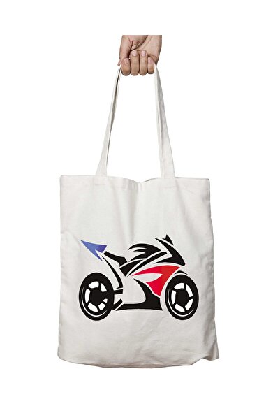 ART HEDİYE Moto Racing - حقيبة دراجة نارية دائمة وقابلة للغسل على الجانبين