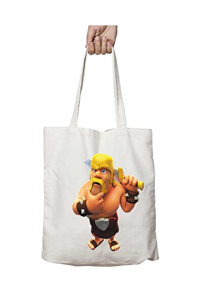 ART HEDİYE Clash Royale - Two Sides Lasting and Washable Shoulder Tote Bag