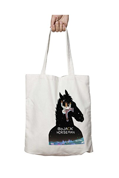 ART HEDİYE Bojack Horseman Black Background Two-Sided Permanent Washable Scho...