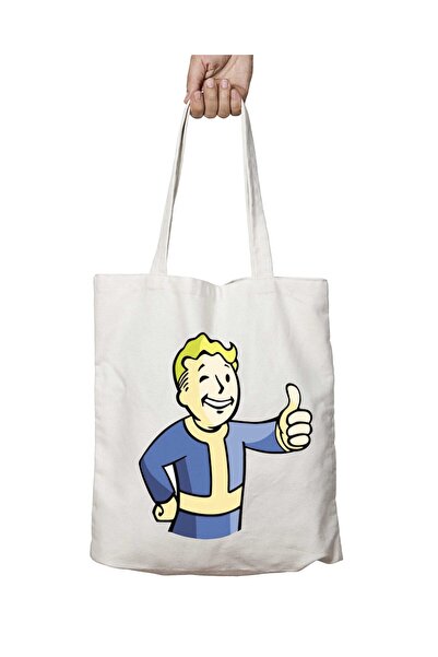 ART HEDİYE Fallout 4 Vault Boy Двосторонній - Пральний плечовий полотняний рю...