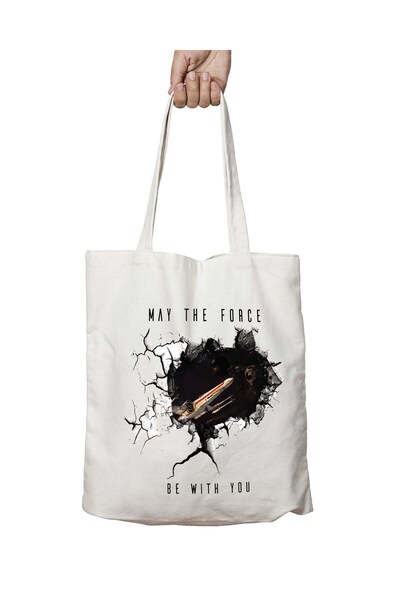 ART HEDİYE حقيبة كتف ستار وورز - May The Force Be With You ذات وجهين وقابلة ل...