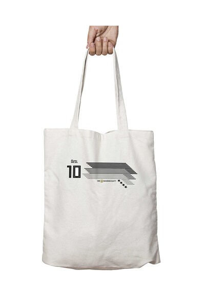 ART HEDİYE Alemanha Home 2018 - 10 Özil1 Washable Shoulder Tote Bag, Two Side...