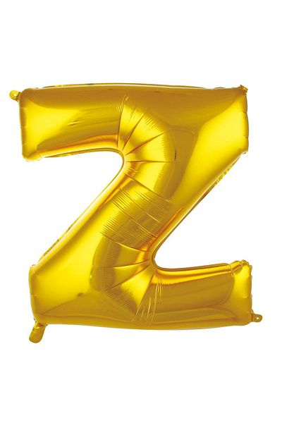 Öz-bal 16 Inch 36 Cm Gold Color Foil Letter Balloon - Small Size Metallic Shiny Gold Letter Balloon