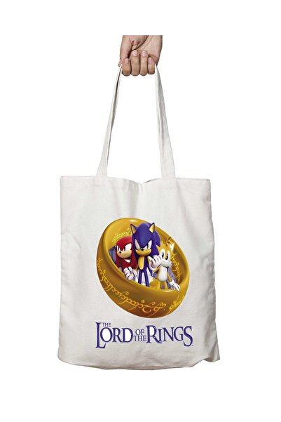 ART HEDİYE Sonic Ii Anger - Washable, Two Sided Permanent Shoulder Tote Bag