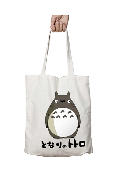 ART HEDİYE Totoro Anime Patterned - Two Sides Lasting and Washable Shoulder T...