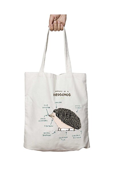 ART HEDİYE Washable Can Be Used on School and Beach Side Hedgehog Shoulder To...