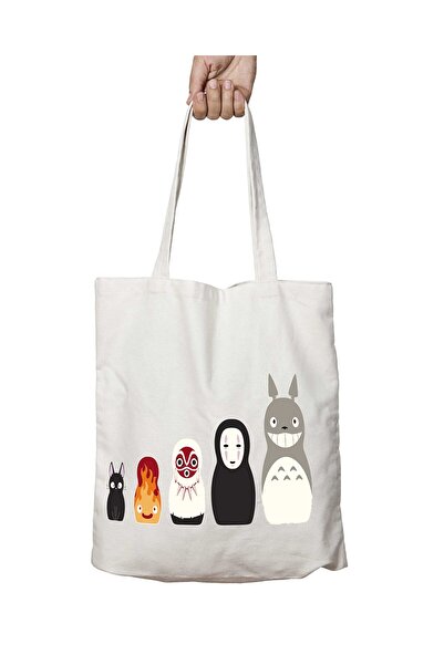 ART HEDİYE دمى ستوديو جيبلي توتورو القابلة للغسل - حقيبة كتف للمدرسة والشاطئ