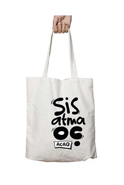 ART HEDİYE Fog Throw O - Washable Permanent Shoulder Tote Bag, for Beach and ...