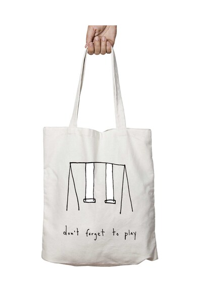 ART HEDİYE Swing Two Sides Lasting Washable Shoulder Tote Bag - Don't Forget ...