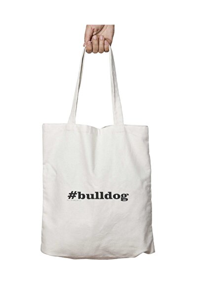 ART HEDİYE حقيبة بولدوج ذات وجهين - حقيبة كتف قابلة للغسل، للمدرسة والشاطئ