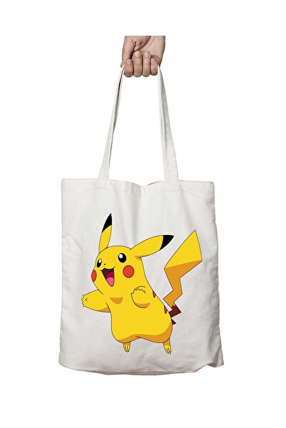 ART HEDİYE حقيبة كتف بوكيمون بيكاتشو منقوشة على الجانبين، تدوم طويلاً وقابلة ...