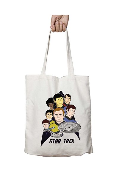 ART HEDİYE Star Trek Animated Series - Τσάντα ώμου δύο όψεων που διαρκεί και πλένεται