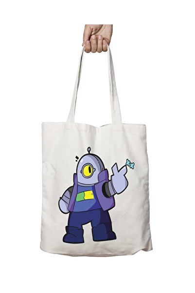 ART HEDİYE Brawlstars Ricochet - حقيبة كتف ثابتة وقابلة للغسل على الجانبين