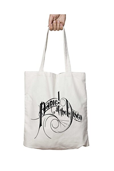 ART HEDİYE Panic At The Disco - Two Side Washable Shoulder Tote Bag, for Scho...