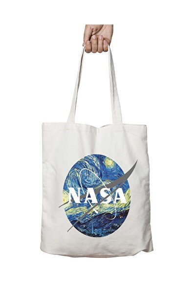 ART HEDİYE Nasa Wan Googh - Двостороння міцна та пранна сумка через плече