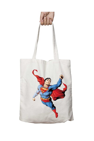 ART HEDİYE Superman Flight διπλής όψης, ανθεκτική, πλενόμενη, υφασμάτινη τσάν...